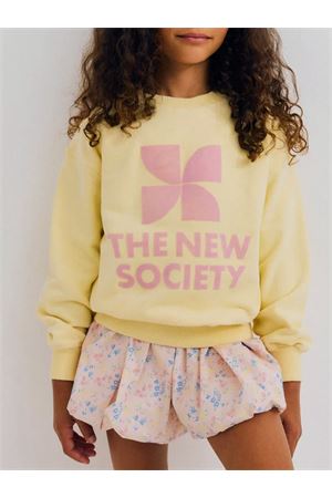 TNS Logo Sweatshirt Soft Lemon THE NEW SOCIETY KIDS | S26AHB1P474SOFTLEMON